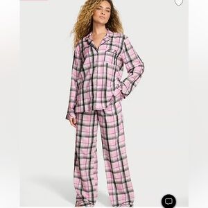 NWT VICTORIA SECRET Brand New Plaid Pajamas Size M
